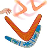 dancepandas Boomerang Legno 2PCS Boomerang a Forma di V per Lo Sport di Ripresa, per Bambini, Adulti, all'Aria Aperta