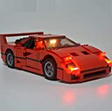 Daniko Set di luci a LED per Lego Ferrari F40 10248 21004 (solo set di luci)