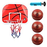 DBREAKS Canestro Basket per Bambini, Banestro Basket da Camera con Sfera e Pompa, per Bambini Ragazzo Ragazza da 6 7 ...