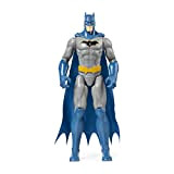dc comics Batman, Personaggio da 30 cm Articolato - Versione Grigio/Blu, dai 3 Anni - 6056689