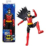 DC COMICS | BATMAN | Personaggio Robin in scala 30 cm con decorazioni originali, mantello e 11 punti di articolazione ...