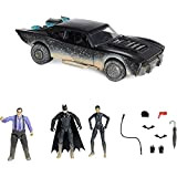 dc comics, Confezione Batman e Lt. Gordon, con 2 Personaggi da 10 cm e Auto della Polizia, Oggetto da Collezione ...