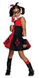 DC Super Villain Collection Harley Quinn Girl's Costume with Tutu Dress, Medium by Rubie's