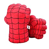 DDGOJUME Guanti Red Spider, 1 paio di morbidi guantoni da boxe Spider Costume in peluche per bambini e regali per ...