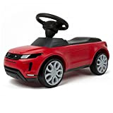 DE BONA MOTORS Range Rover Evoque Macchina cavalcabile per Bambini da 18 a 36 Mesi di Colore Rosso con luci ...