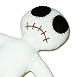Dead Eye Doll White - Bambola Voodoo con ago e istruzioni rituali