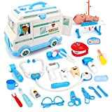 deAO Ambulanza giocattolo ambulanza auto giocattolo auto con barella luce medica & suono dispositivi ambulatoriali giocattolo regalo per i bambini ...
