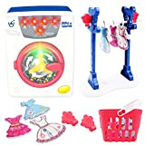 deAO Lavatrice giocattolo per lavatrice per bambini con suoni e funzioni realistiche, giocattolo educativo per bambini, set di giocattoli per ...