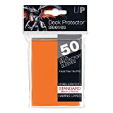 Deck Protector Sleeves: 50 Solid Orange