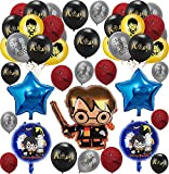 Decorazione di Compleanno Harry Potter Palloncini Maghi Palloncini Compleanno Wizard Foil Palloncini per Bambini Decorazione di Compleanno