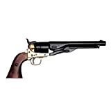 Denix Replica Colt Modello M 1860 Nero / Ottone 37 cm Revolver a percussione