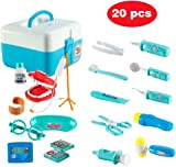 Dentista Giocattolo Set da Dottore per Bambini 20 Pezzi Giochi di Imitazione Set di Strumenti da Dentista Kit Medico per ...
