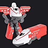DEORBOB 3 in 1 Puzzle Deformation Train Robot, Trasformazione elettrica Bullet Trains Toy Cool Light And Music Train Robot Toys ...