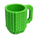 Deosdum Funny Puzzle Bricks Mug DIY Build On Brick Tazza da caffè novità Building Block Cup per Bambini Adulti Compleanno ...