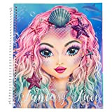 Depesche 10440 - Libro da colorare, TopModel Create Your Fantasy Face, ca. 24 x 21,8 x 1,8 cm, Multicolore