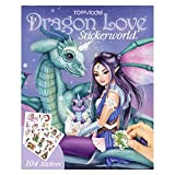 Depesche 11909 TOPModel Dragon Love – Libro Stickerworld con 20 Piene di paesaggi magici e scenari del Mondo del Drago ...