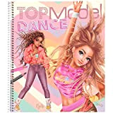 Depesche 12227 TOPModel Dance-Libro 30 Pagine per Creare Motivi e Abiti da Modella, Libretto da colorare con Fogli Adesivi, Stencil ...