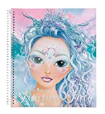 Depesche- Libro da colorare, Create Your Fantasy Face, Circa 24 x 21,8 x 1,8 cm, 40 Pagine, 3 Stencil e ...