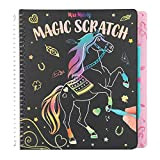 Depesche- Libro per Graffi Scratch Book in Miss Melody Design, 20 Pagine con Motivi magici, Penna AntiGraffio Inclusa, Circa Dimensioni: ...