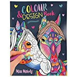 Depesche- Miss Melody-Libro da colorare con 40 Motivi da Sogno prestampati, Circa 28 x 21,5 x 0,8 cm, Multicolore, STK, ...