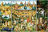 DHArt - Puzzle da 1000 pezzi Hieronymus Bosch Garden of Earthly Delights Trittico grande per regalo educativo decorazione della casa
