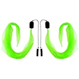 Diabolo Freizeitsport UV Luminoso Poi in Verde - Angel Wings Spinning Pois. Spiral Pois, Soft-Pois per Principianti e Professionisti