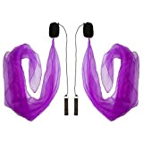 Diabolo Freizeitsport UV Luminoso Poi in Viola - Angel Wings Spinning Pois. Spiral Pois, Soft-Pois per Principianti e Professionisti