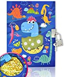 Diario segreto per bambina, GINMLYDA Dinosauri Diari 17.8 x 13 cm 160 Pagine Diario segreto per bambina con lucchetto e ...