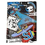 Diario SJ Gang Animali Dinosauro Skate 2022/2023 Datato 12 Mesi Standard 20x15 cm + Omaggio Penna Colorata e Braccialetto