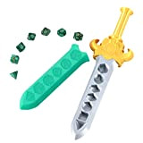 Dice Dagger with 7PCS D20 Dice Dungeons and Dragons Dice Set DND Dice Holder Polyhedral Dice Gift Sword D&D Dice ...