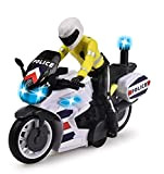 Dickie – SOS Moto di polizia Yamaha – Suono e luci – Figura Motociclista Inclusa – Batterie incluse – Da ...