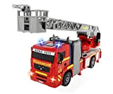 Dickie  -Spielzeug 203715001 - Camion dei Pompieri City Fire Engine, Colore: Giallo/Bianco
