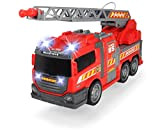 Dickie Toys - Camion dei Pompieri Autopompa Antincendio Giocattolo con Funzione di Spruzzo d'Acqua, Luci & Suoni, 36 cm, + ...