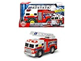 Dickie Toys - Fire Rescue Unit - Camion dei pompieri da 30 cm con scala estraibile, luce blu e sirena, ...