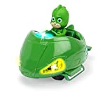 Dickie Toys PJ Masks Mission Racer Geco - Veicolo ruote libere, pressofuso, luci e suoni, riproduzione della sigla del cartone ...