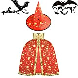 Diko Costume di Halloween per bambini, mantello Wizard con cappello, Mago Mantello per Bambini, per bambini ragazze ragazzi cosplay festival ...