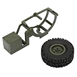Dilwe RC Spare Tyre, 1/16 RC Truck Tire Compatibile con WPL B36 B-36 B36K B36KIT Military RC Truck / Car ...