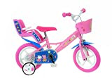 Dino Bikes 124rl-pig Peppa Pig Bicicletta, Rosa 30,5 cm, Bici per Bambini, 365 cm ca