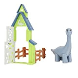 Dino Ranch Brontosaurus Playset Action con Dinosauro, il Dinosauro è Articolato e Alto Circa 10 cm, Come Visto in TV, ...