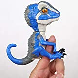 Dinosaur finger Toys, eco-friendly Smart Untamed Tracker Raptor Fingerlings finger dinosauro per bambini bimbi Taglia libera Blue