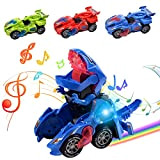 Dinosaur Transforming Car Giocattoli dinosauro Robot con luci e Suoni 2 in 1 Transformers Giocattolo per 3-7 anni Ragazzi Ragazze ...