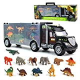 Dinosauri Macchinine Giocattolo per Bambini Camion Giocattolo Camion del Trasportatore Giocattoli del Camion con 6 Mini Dinosauri e 6 Animali ...