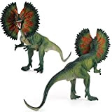 Dinosauro Giurassico, Velociraptor, Dilophosaurus Action Figure Dinosaur Simulation Toy Dinosaur Ornaments Gift for Kids