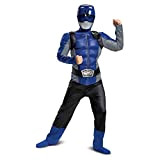 DISGUISE Costume Power Ranger Beast Morphers Blu Bambini, Costume Carnevale Bambini Taglia M