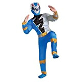DISGUISE Costume Power Ranger Dino Fury Blu Bambini, Costume Supereroi Bambini Taglia L