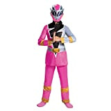 DISGUISE Costume Power Ranger Dino Fury Rosa Bambini, Costume Supereroi Bambini Taglia M