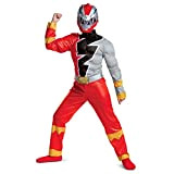 DISGUISE Costume Power Ranger Dino Fury Rosso Bambini, Costume Supereroi Bambini Taglia L