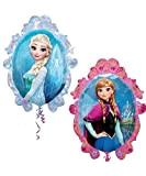 Disney congelati Elsa e Anna Balloon doppia faccia Supershape Foil Partito Palloncino