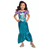 Disney Costume Ariel Standard Bambina, Vestito Ufficiale La Sirenetta Disney Bambine Taglia S