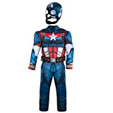 Disney Costume bimbi Captain America Store Ufficiale - 5-6 Anni